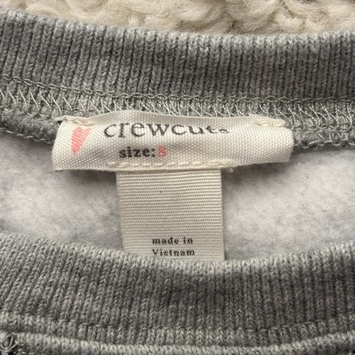J. CREW Crewcuts fleece drop-waist Sweatshirt Dress8 Gray Black Camouflage print - Picture 7 of 8