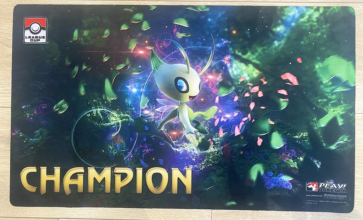 Official Celebi Play Pokemon TCG League Cup Champion Playmat | eBay