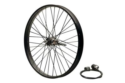 26/" x 57mm Rear Fat wheel 3 speed 36 spokes coaster brake Black