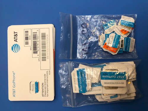 AT&T NANO, MICRO 4FF SIM Card • GSM 4GLTE • NEW Genuine OEM Prepaid / GoPhone - Picture 18 of 22