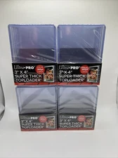 Ultra Pro 3X4 Super Thick Toploaders 4 Packs of 5 for up to 360pt Cards
