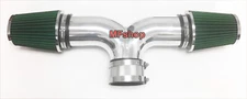 Green Dual For 2003-2008 Dodge Ram 1500 Hemi 5.7L V8 Twin Air Intake Kit