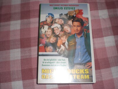 The Mighty Ducks (VHS, 1993) Emilio Estevez Disney Vintage
