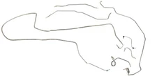 1981 Camaro Prebent Brake Line Kit Stainless Steel w/ Aftermarket Rear Disc
