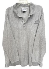 Dodge Polo Shirt Long Sleeve Sweater Pullover Official Mopar Mens XL Gray Preown