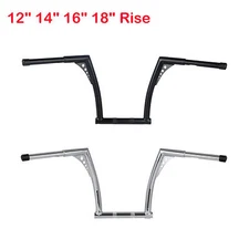 12" 14" 16" 18" Rise Ape Hanger Handlebar Fit For Harley Dyna Wide Glide 99-17
