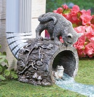 Downspout Gutter Cat Kitten Frog Extension Outdoor Decor Drainage Tree Stump Downspout Gutter Cat Kitten Frog Extension Outdoor Decor Drainage Tree Stump