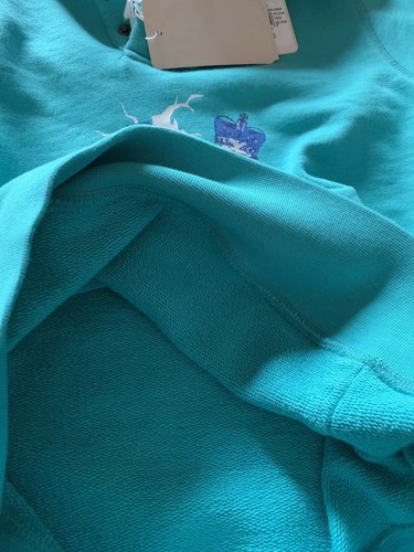 New $210 Armani Junior Boys Sweater Jacket Teal 10Y - Picture 8 of 10