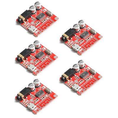 5pcs Bluetooth Decoding Board XY-BT-Mini MP3 4.1 Amplifier Module Car Speaker