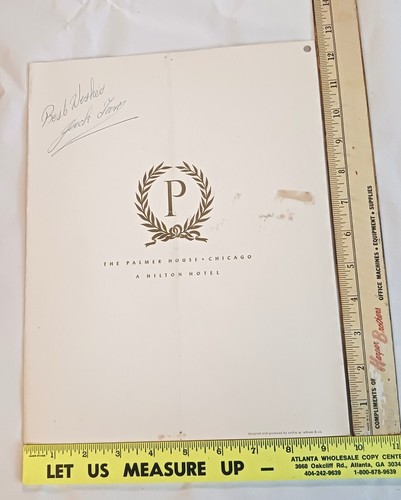 Empire Room Palmer House Chicago IL Vintage 1957 Menu with Entertainment Card - Bild 11 von 11