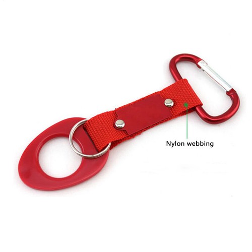 Carabiner Water Bottle Buckle Hook Holder Strap Belt Clip Camping Outdoor - Picture 4 of 11