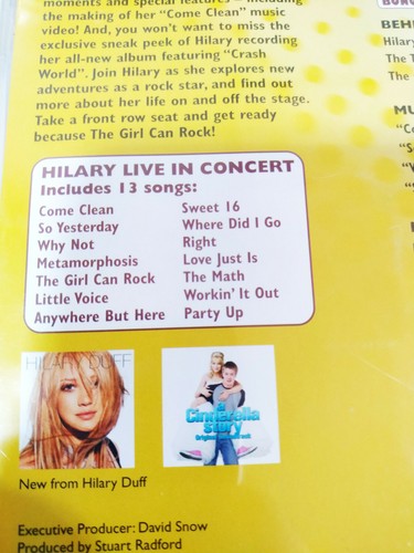 Hilary Duff The Concert The Girl Can Rock - DVD + Extras - Picture 3 of 5