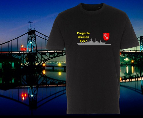 Marine#2 F 207, Fregatte Bremen, F207, F-207, Shirt, Polo, Hoody, bis 6XL - Picture 4 of 11