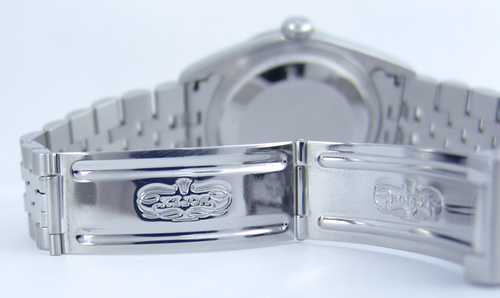 ROLEX - 36mm SS DATEJUST Jubilee Silver Tapestry Stick Dial 16200 - SANT BLANC - Picture 5 of 5