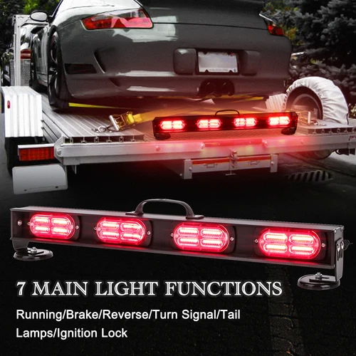22" Wireless Tow Light Bar Trailer Rechargeable Magnetic For Truck Boat 7Pin - Picture 5 of 11