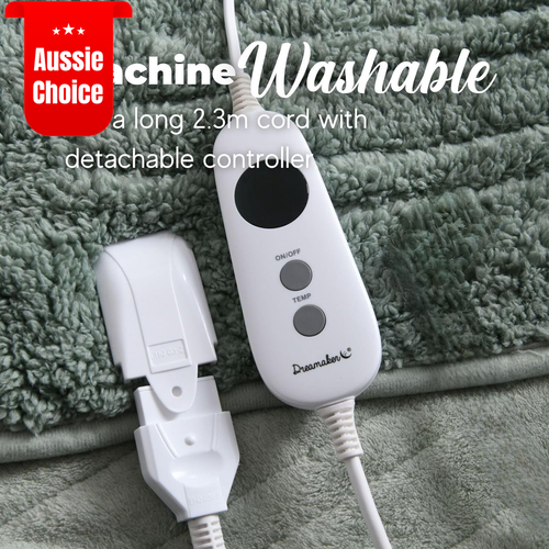 Reversible Sherpa & Coral Fleece Electric Heated Throw Blanket 160X130Cm Energy - Picture 8 of 12
