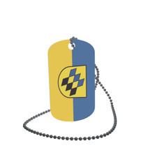 Dog Tag Flag Bunting Cores in Remstal Dog Tag Aluminium 30 x 50mm