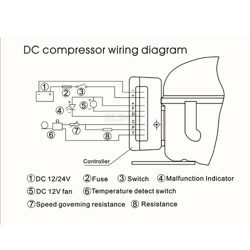 DZL25 DC 12V 24V Electronic Start Unit Compressor Driver DB-BOOST-DC12/24V-C2 DW - Picture 2 of 12