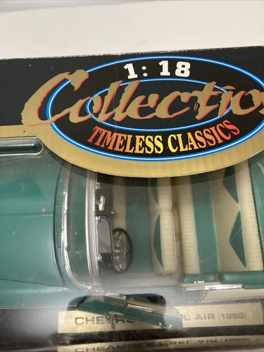 Timeless Classics 1956 Chevrolet Bel Air 1/18th scale die-cast car Turquoise NIB - Picture 2 of 12