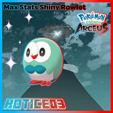 Pokemon Legends: Arceus Shiny Rowlet Max Stats