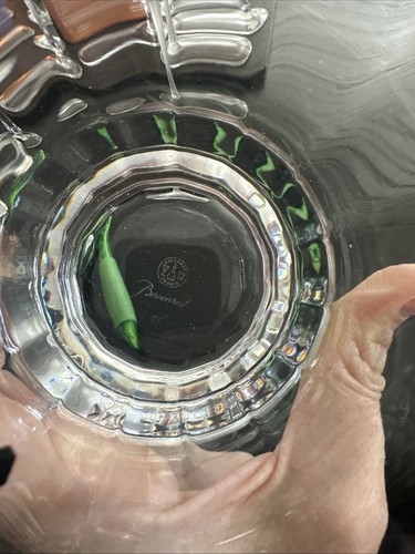 Baccarat Montaigne Optic Crystal Tumbler Lowball Whisky Rocks France WITH CHIP - Picture 5 of 8