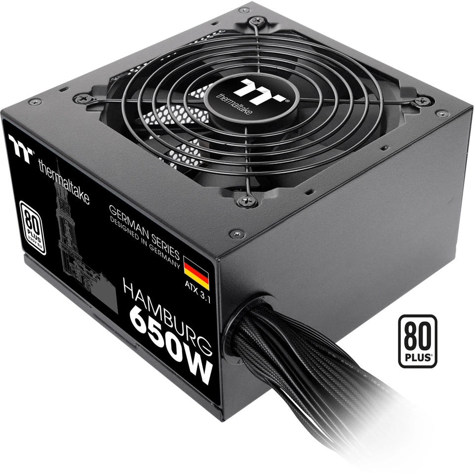 Thermaltake HAMBURG 650W ATX3.1, PC-Netzteil, schwarz