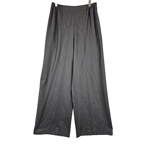 パンツ msk. MSK Pants Size 3X PLUS Silver Sequin Striped Wide Leg Elastic