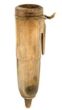 COFFIN EN BOIS ANCIEN  ETUI AFFÛTAGE PIERRE A FAUX ART POPULAIRE FERME PAYSAN