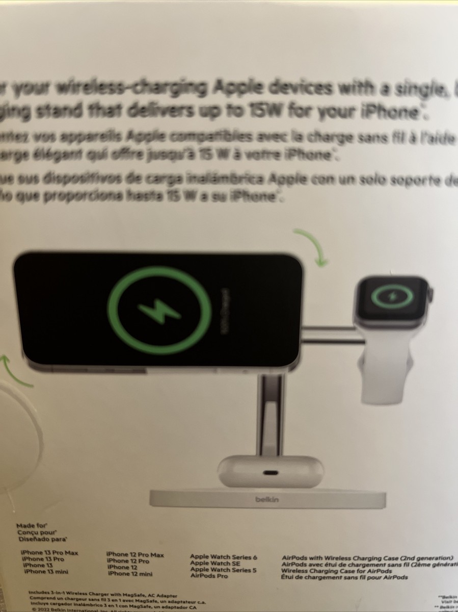 Belkin 3in1 MagSafe充電器 Boost Charge Pro Amazon.com: Belkin BoostCharge PRO 3-in-1 Wireless Charger