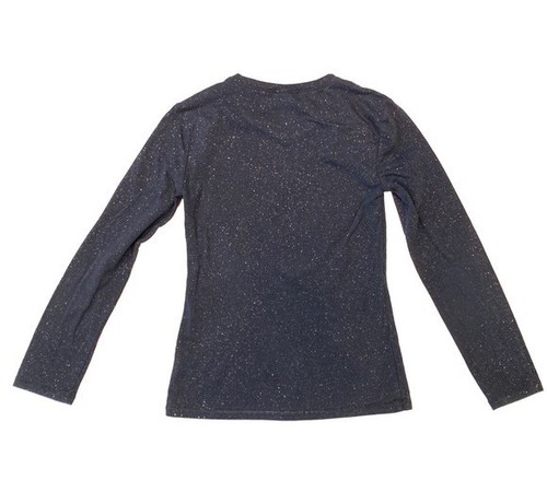 Justice Girls Long Sleeve Shirt Black with Gold Heart Graphic SELECT SIZE NEW - Picture 3 of 7