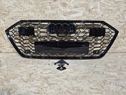 For Audi A7 S7 C8 4K8 2018+ Grill Honeycomb Front RS7 Gloss Black ACC Radar - Picture 5 of 9
