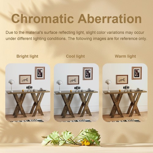Narrow Console Table Sofa Side Table Storage Shelf for Entryway Hallway Open - Picture 7 of 15