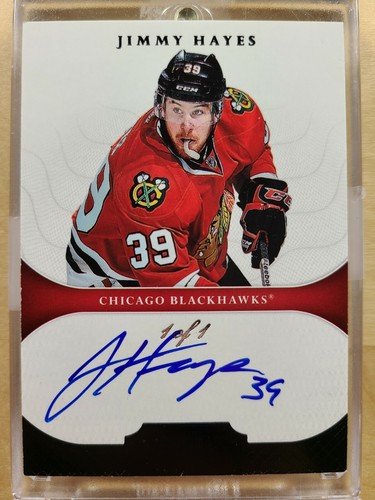 2011-12 Panini Dominion Jimmy Hayes RC Auto RAINBOW Black 1/1 /5 /25 /199 - Picture 2 of 9