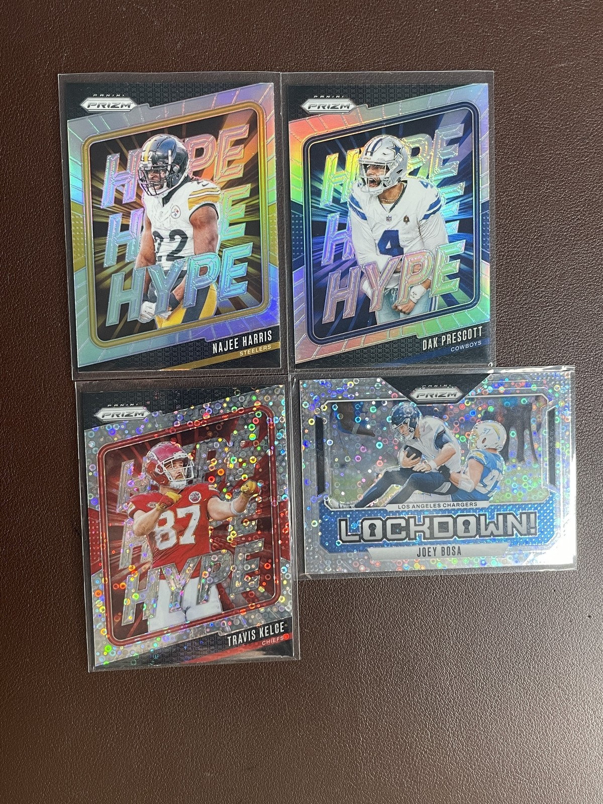 2024 Prizm Dak Prescott Travis Kelce Joey Bosa Hype Silver Lot*4 LK027
