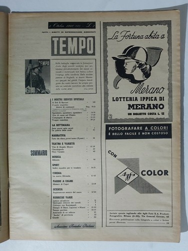 38737 TEMPO a.IV nr 71 1940 - Lancieri in Libia - Patto tripartito - Picture 2 of 4