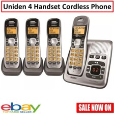 NBN Cordless Phone 4 Handset Home Office Answering Machine Telephone Landline