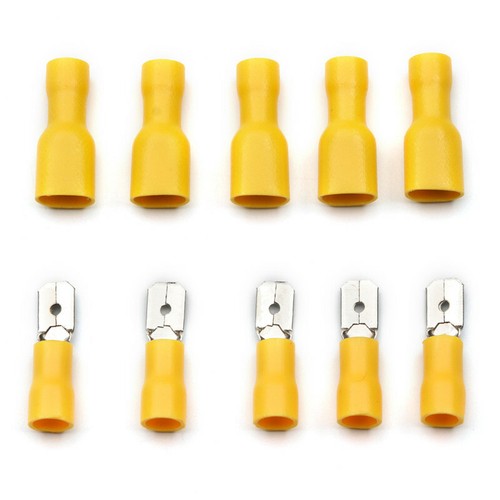 100Pcs Insulated Spade Crimp Terminals Male&Female Wire Connectors 22-10AWG - Picture 11 of 12