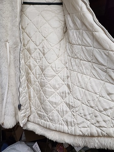 Vtg Sears Girls Sz 6 Winter Warm Church Coat Lined Hood Zipper Belt USA 1970s - Picture 8 of 10