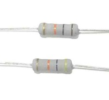 1/2W any 2 Carbon Film resistors from 1 Ohm to 10 MOhm /-5 