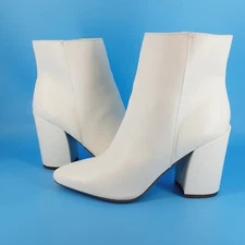 Sugar Womens Evvie Ankle Booties, WHITE, Size 7 Classic Hippie Boho