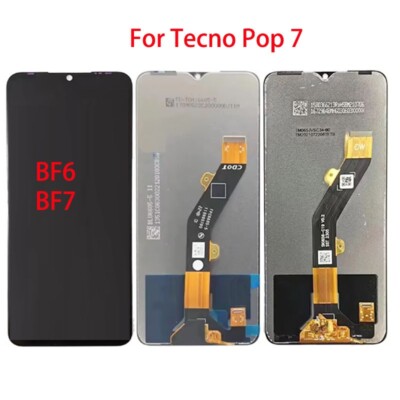6.6'' For Tecno Pop 7 Pop7 BF6 BF7 LCD Display Touch Screen Digitizer Assembly