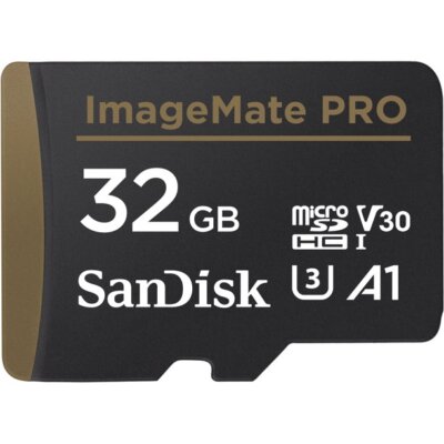 SanDisk 32GB ImageMate PRO microSDXC UHS-1 für Action Cams U3, V30, 4K UHD, A2