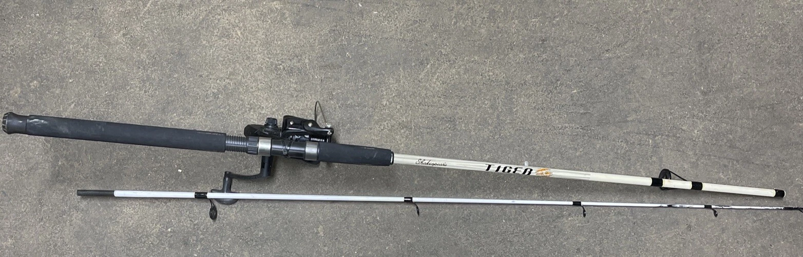 Shakespeare Tiger TIGBLKSP 70 2M 7’0” 2-piece Spinning Fishing Rod & Reel