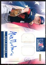 Alex Destino 2013 USA Baseball 18U National Team Dual Jerseys Signatures #4