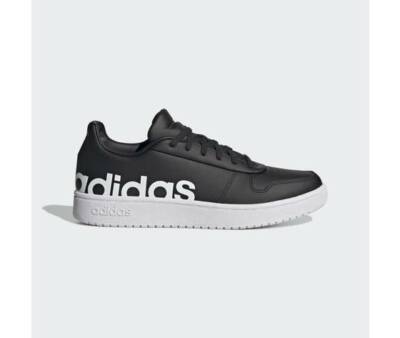 Adidas Hoops Herren Schuhe Schwarz 2.0 lts Schriftzug Logo Sneaker GZ9119 Tennis 