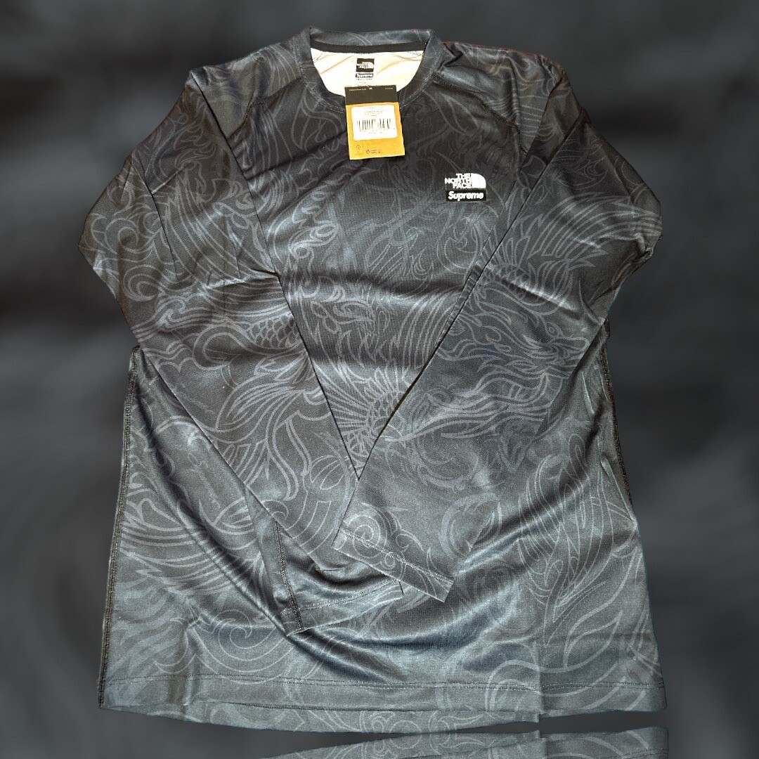 Supreme The North Face Base Layer L/S Top Size L Black Supreme The North Face Base Layer L/S Top Size L Black