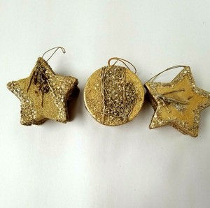 gifting nesting lids boxes decoration round stars lot christmas gold