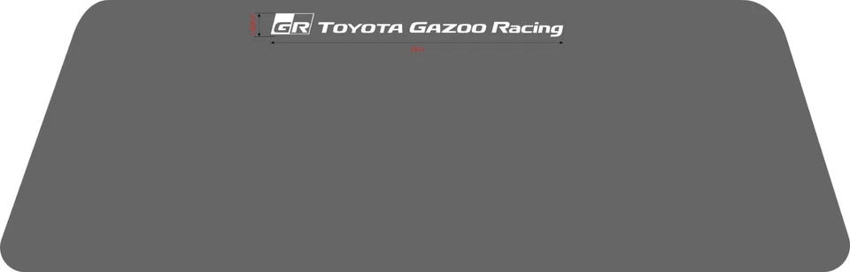 Adesivos Toyota Gazoo Racing Camry Supra MK5 MR2 Celica Corolla GR86 Tacoma JDM - Imagem 2 de 3