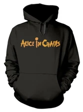 Alice In Chains Dirt Album Text Black Pull Over Hoodie NEW OFFICIAL