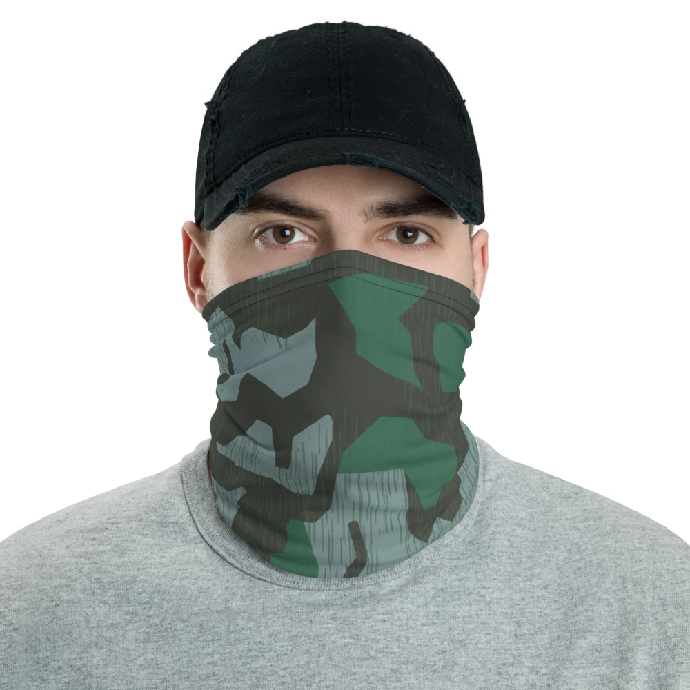 WWII German Luftwaffe Splittermuster 41 Camouflage Neck Gaiter